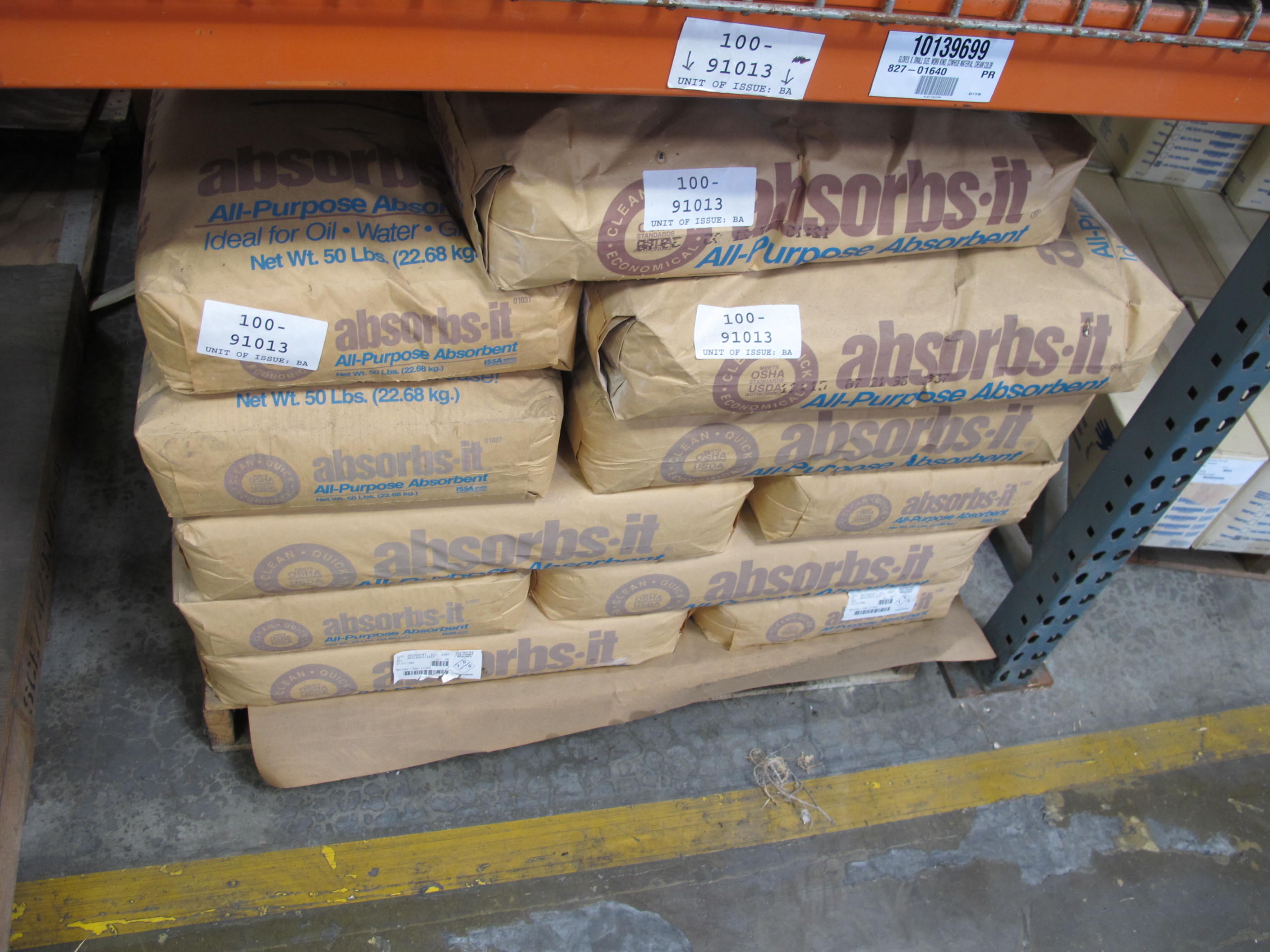 LOT TO INCLUDE: RESPIRATORS, RESPIRATOR CARTRIDGES, AIR FILTER ASSEMBLIES, ALL PURPOSE ABSORBENT, PLASTIC FACE HOODS. LOADING & HANDLING FEE $15-4177